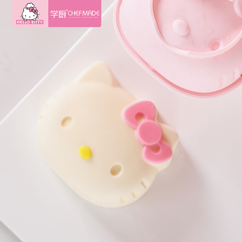 学厨 HELLO KITTY(凯蒂猫)正版授权 8寸硅胶布丁慕斯蛋糕模具 KT7046