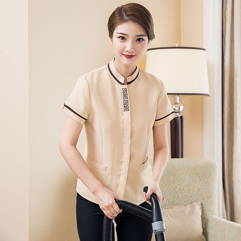 保洁服短袖女酒店宾馆客房医院物业阿姨清洁工PA保洁工作制服长袖