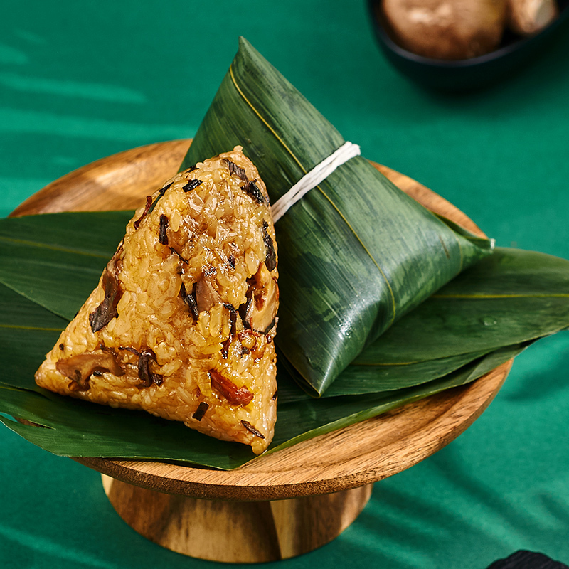 元祖 粽子礼盒 粽子 菌菇粽9入/盒 端午素粽 端午节棕子 [顺丰快递]冷藏版粽子礼盒