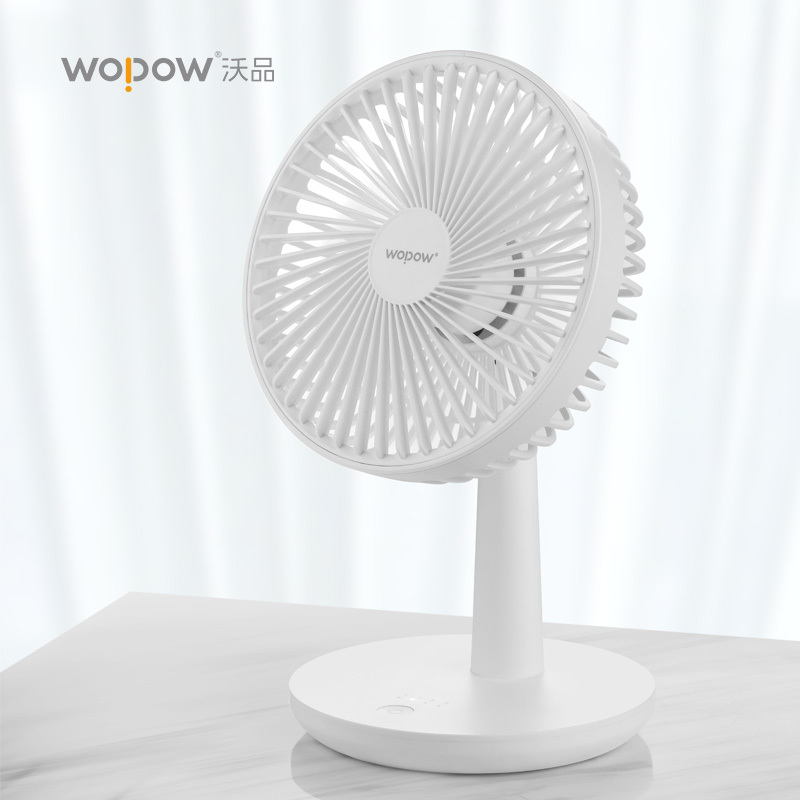 沃品WOPOW FA12台式小风扇 电风扇 usb静音大风力 小电扇型便携