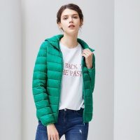 【券后价229】高梵GOLDFARM冬季新款轻薄款羽绒服女士短款连帽外套反季清仓特价断码韩版潮