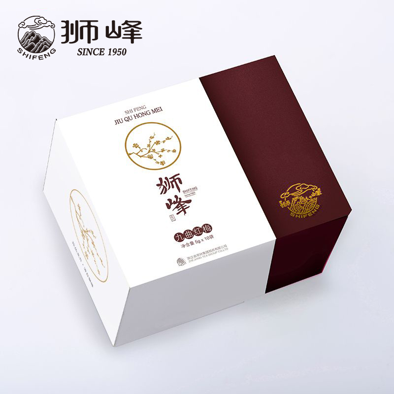 九曲红梅茶狮峰牌红茶叶特级杭州特产正宗原产地礼盒小包装袋50g高清大图