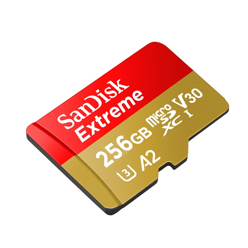 闪迪 读160MB/s写90MB/s V30CLASS10 U3运动相机无人机手机4K内存卡存储卡 高速TF卡 256G
