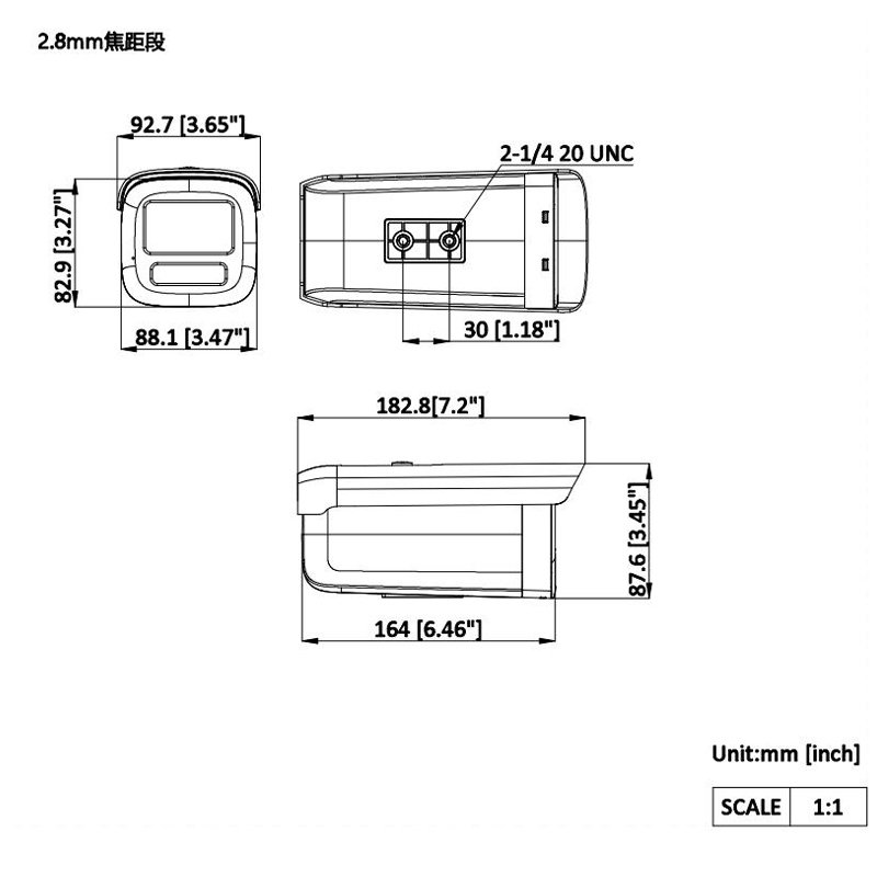 海康威视(HIKVISION) DS-2CD2T4SX-THK 4MM 监控摄像头 枪机 (单位:台) 白色