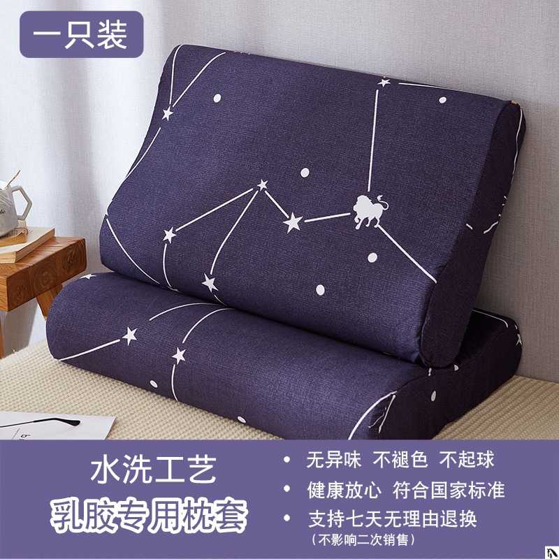 菠萝-(水洗棉乳胶枕套1个装) 30cmX50cm 乳胶枕套专用记忆枕头套30x50儿童秋冬季单个男40x60大人一对装