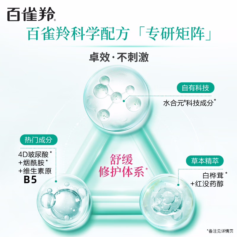 (PECHOIN)百雀羚面霜 水能量焕颜霜50g 滋润营养 新老款随机发高清大图