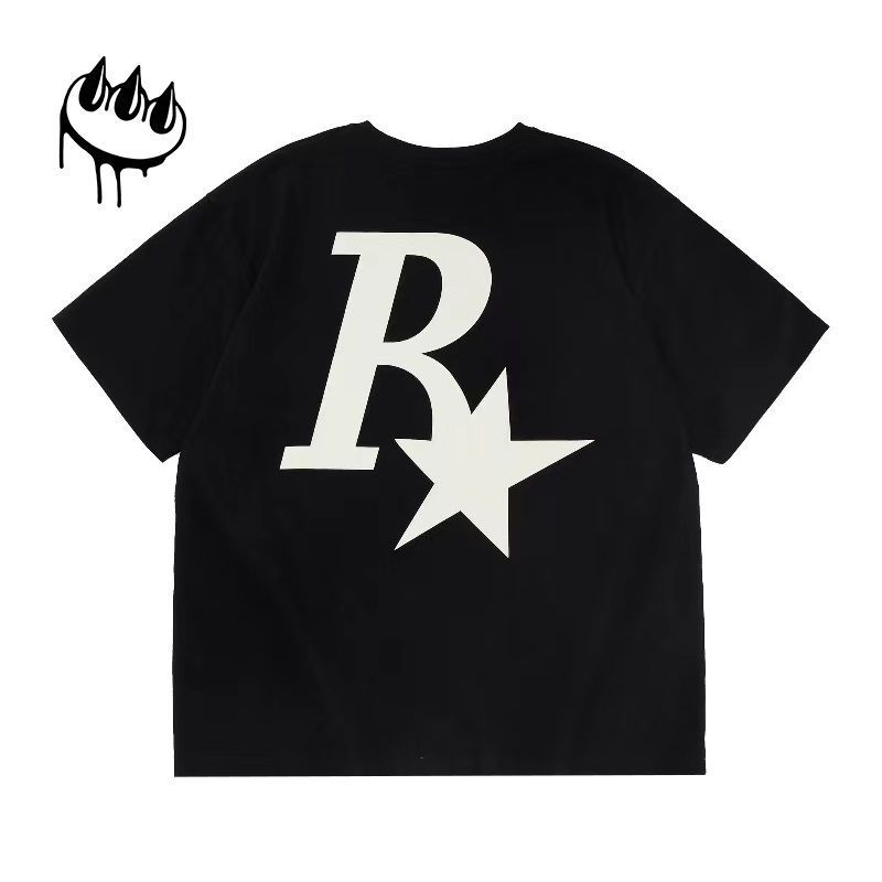 CLAW MONEY美式t恤男复古重磅短袖设计感小众夏季穿搭衣服ins潮牌