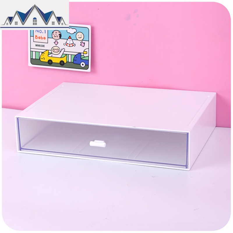 ins学生桌面抽屉式杂物零食收纳盒小盒子创意笔筒文具书桌置物架 三维工匠