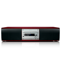 山水(SANSUI)MC-5000 HIFI级音响 CD蓝牙NFC音箱 一体式迷你酒红色箱体 组合音响