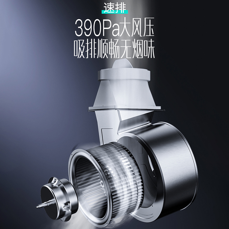 华帝(vatti)20立方油烟机挥手侧吸抽油烟机单机吸油烟机厨房家用触控390Pa宽屏拢烟CXW-240-i11136高清大图