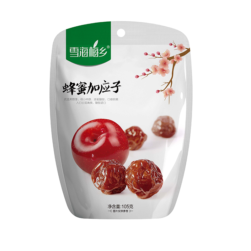 雪海梅乡 蜂蜜加应子 105g*3袋装 果脯蜜饯休闲零食