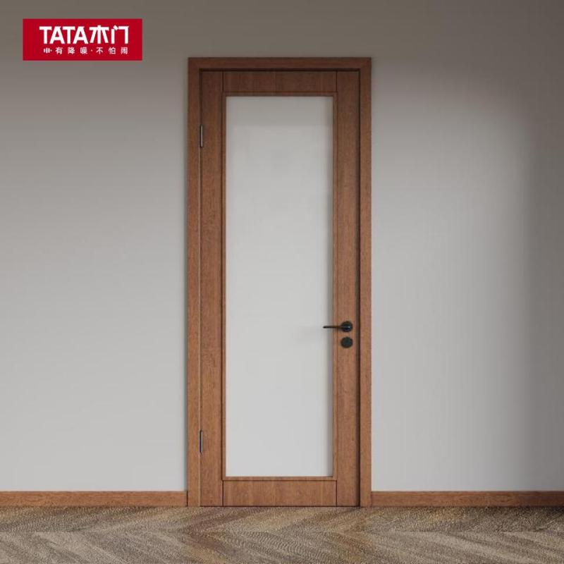 tata木门实木复合大门定制室内门卧室门房门油漆门t009b