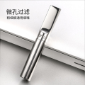 zobo正牌微孔拉杆过滤器不锈钢循环型可清洗烟嘴粗细两用中细烟烟具 356中细两用微孔过滤