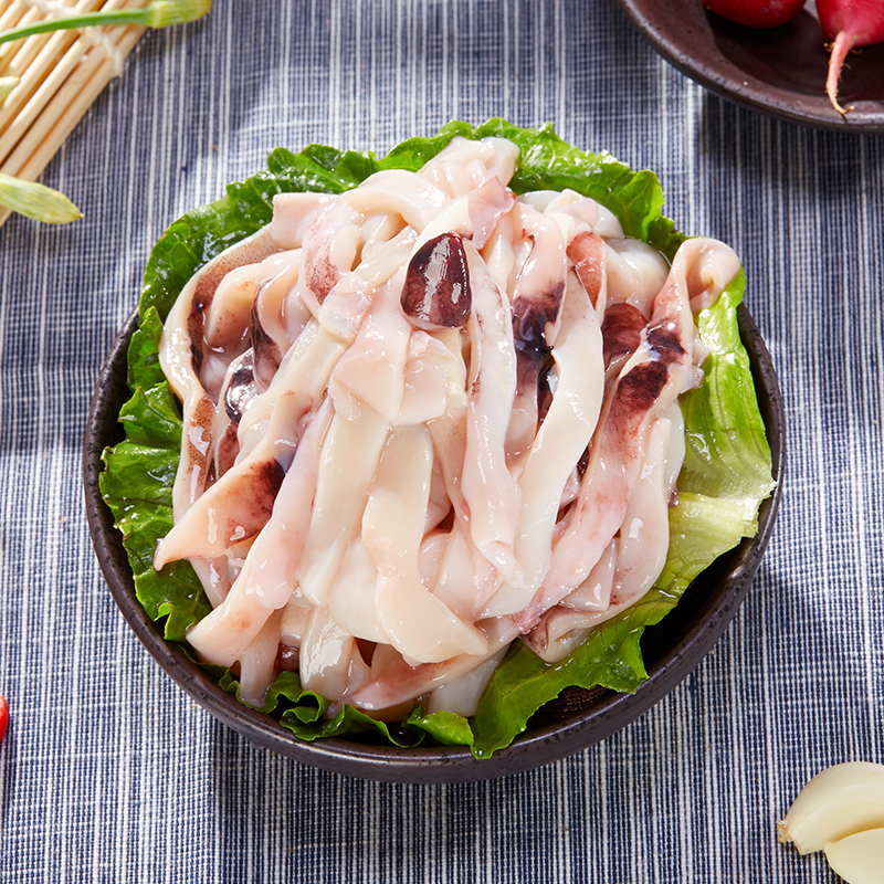 简单滋味冷冻阿根廷鱿鱼条500g海鲜水产火锅海鲜水产