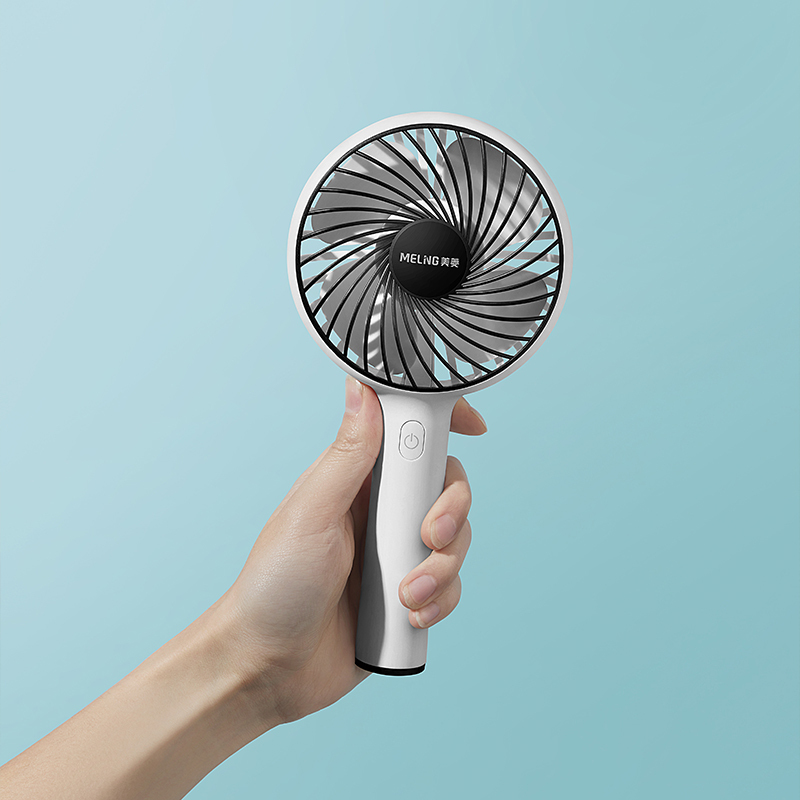 美菱小风扇usb便携式户外手持小型随身可充电轻音学生宿舍桌面