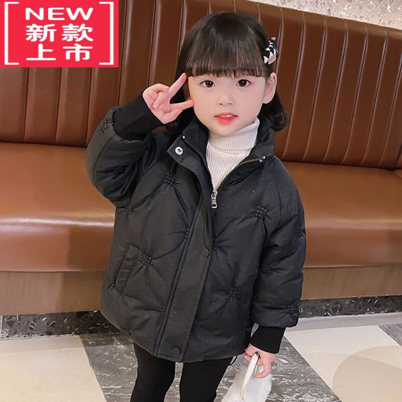 可莉允女童棉服外套秋冬季女孩宝宝洋气加厚小童棉衣棉袄冬装冬款儿童装图片