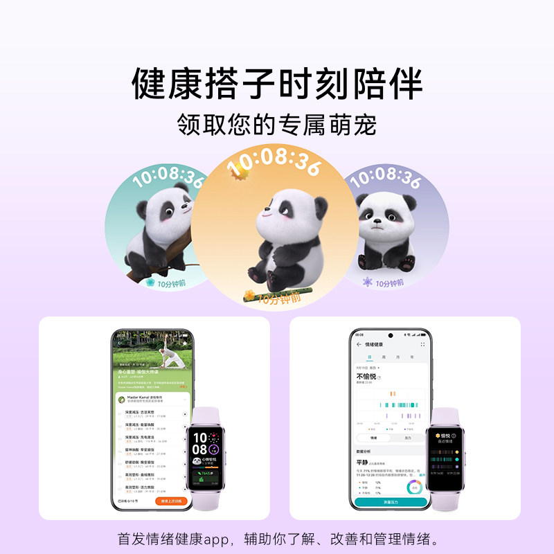 华为手环 10 NFC版 流光紫高清大图