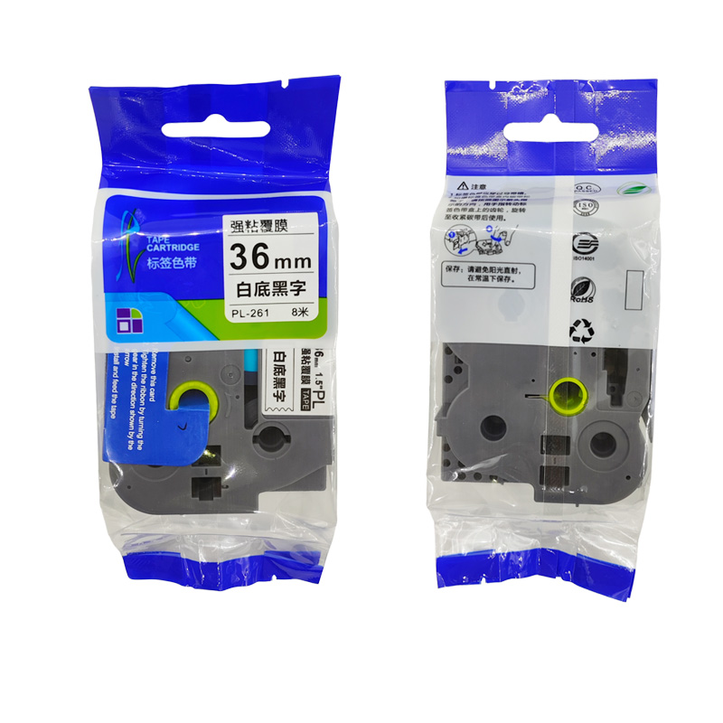 驰洛科 PL-261,36mmX8m,白底黑字 标签色带(计价单位:个)白色高清大图