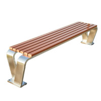 晋舰 公园椅室外简约排椅不锈钢椅子广场休闲椅园林座椅 150V形