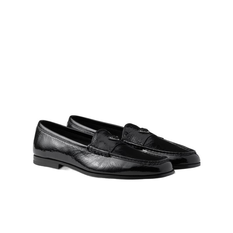 普拉达(PRADA)Naplak乐福鞋男鞋真皮拼接防水防滑商务休闲鞋户外高清大图