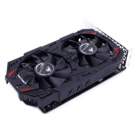 七彩虹Colorful)灵动鲨GTX1050Ti 4G显存GDDR5 双风扇DVI+HDMI+DP 家用办公 电竞游戏显卡 N卡 80mm大风量风扇