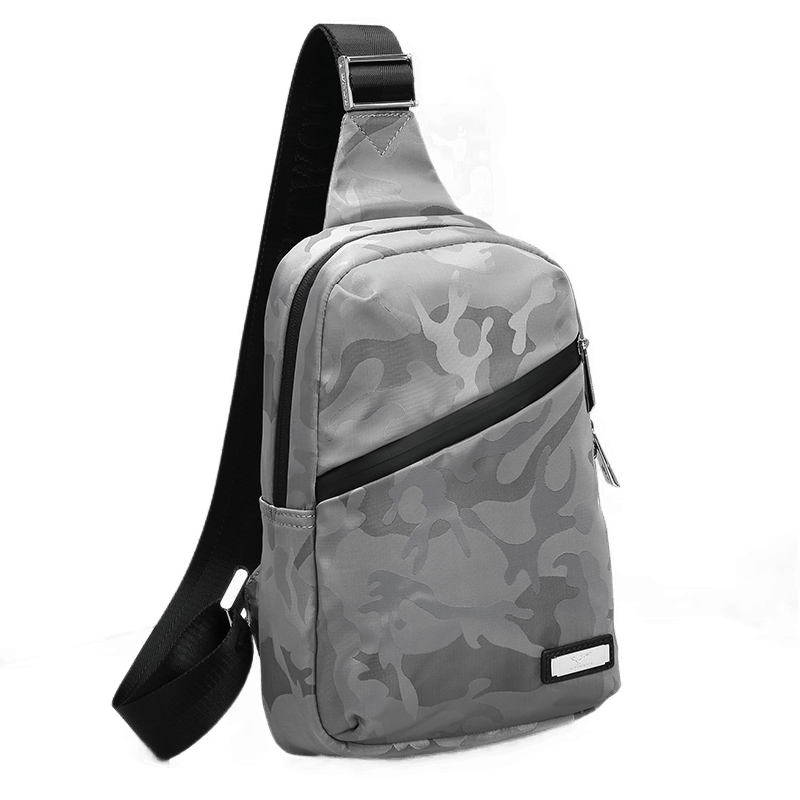 七匹狼胸包男潮牌运动单肩包斜挎包男士牛津布潮流帆布青年单肩包