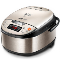 苏泊尔(SUPOR) 电饭煲 CFXB40FC9033Q-75 电饭锅4L容量球釜内胆拉丝不锈钢机身预约功能 立体式加热