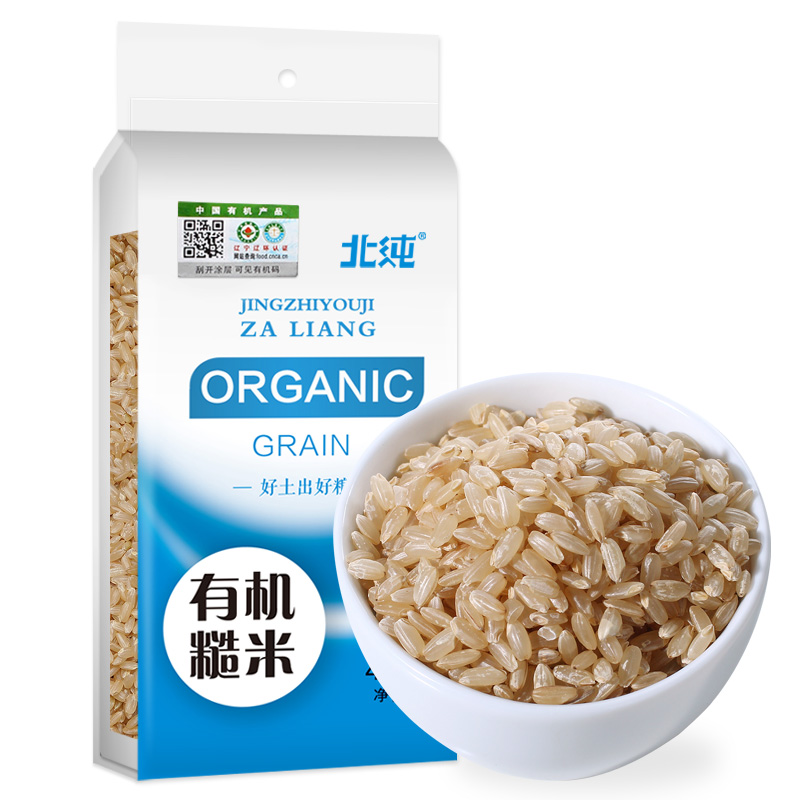 北纯 有机糙米 400g高清大图