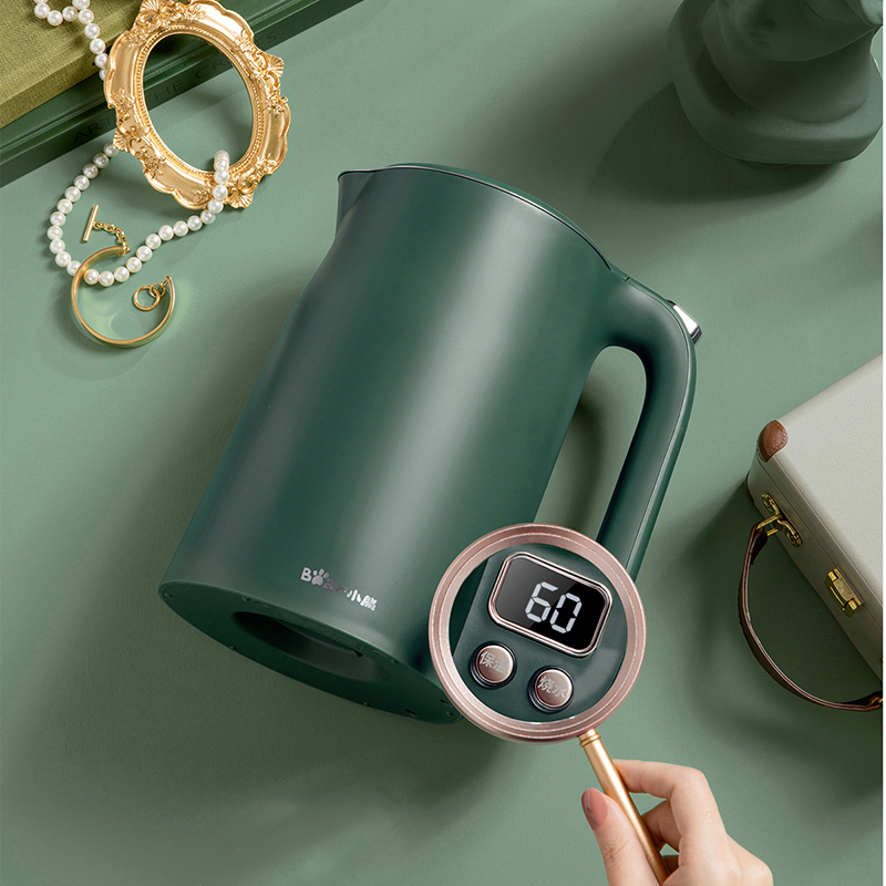 小熊bear恒温水壶电水壶电热水壶17l双层防烫304不锈钢烧水壶zdhc17l1