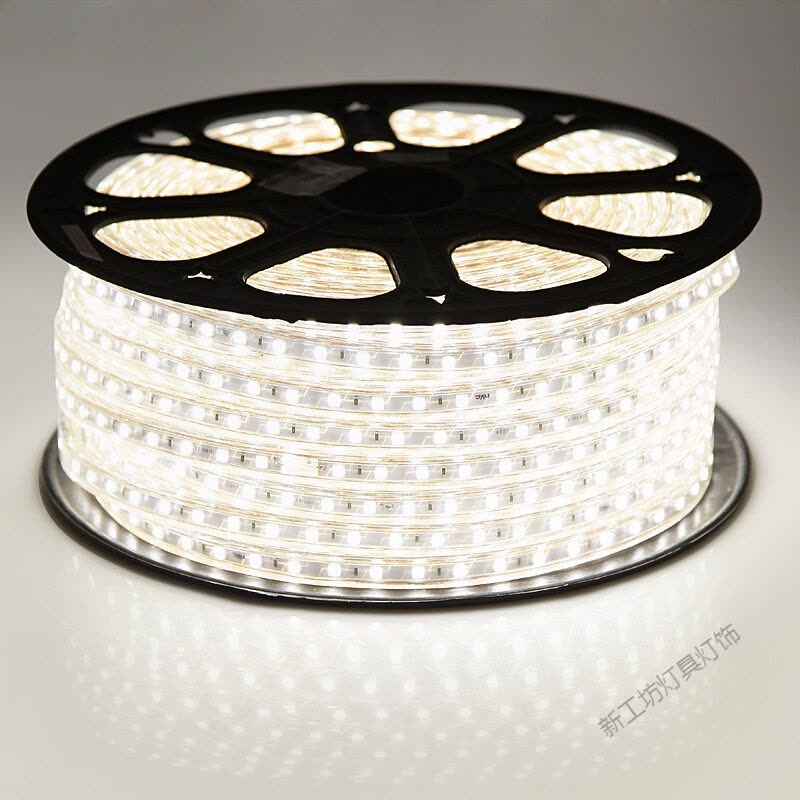 苏宁放心购 客厅灯带5730led灯带贴片LED灯条220V软光带5730双排灯带单色变色彩色灯带图片