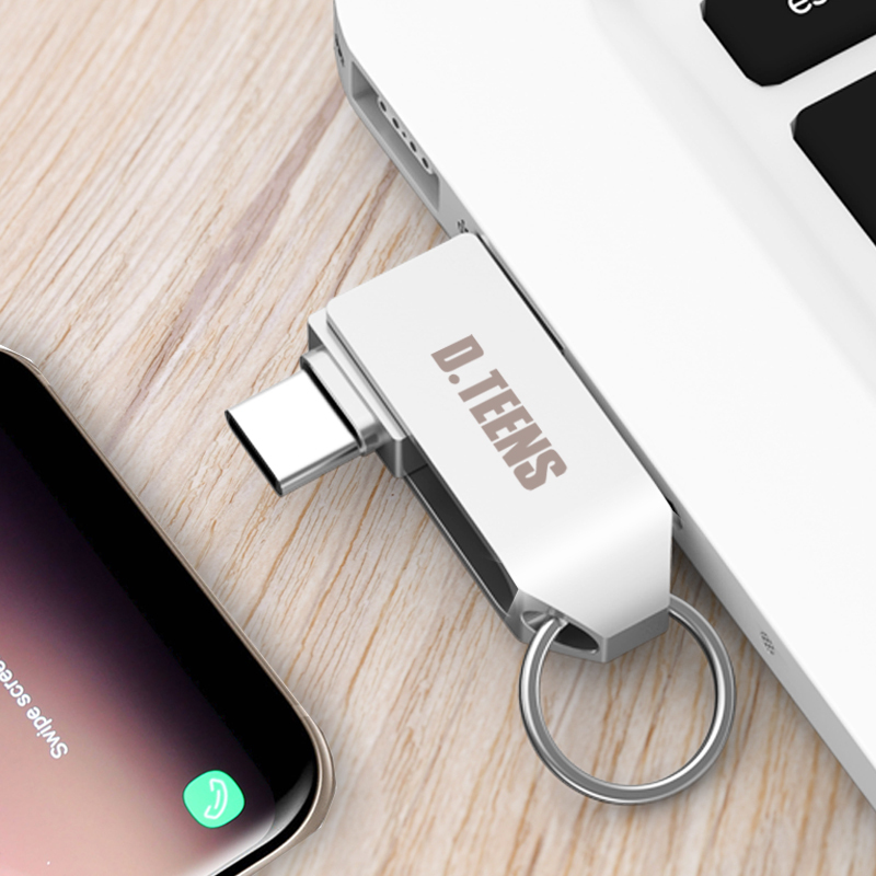 OTG手机U盘32g Type-C/Micro/USB3.0三合一金属两用电脑U盘
