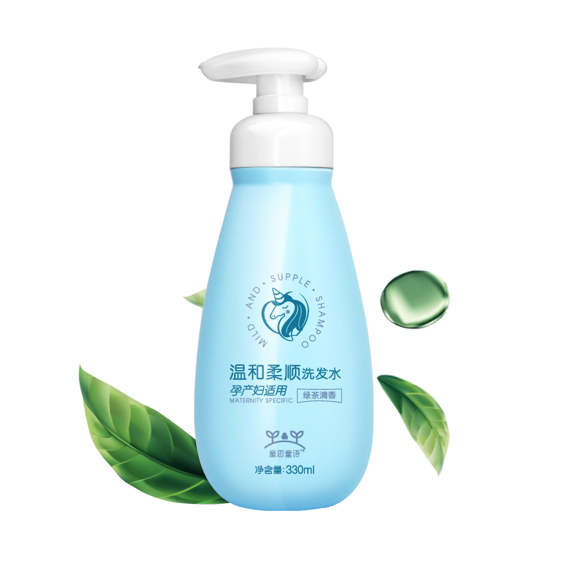 童思童语 Tyotyo 孕妇无香洗发水氨基酸配方柔顺保湿洗发露无硅油洗发液330ml