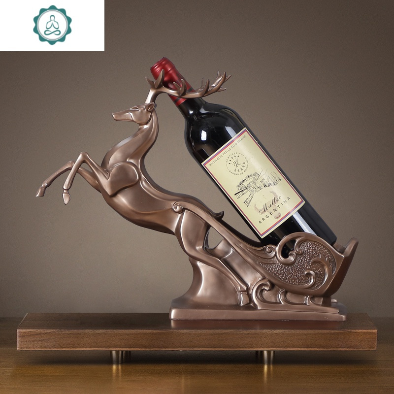 红酒架摆件酒柜家居装饰品现代简约客厅家用北欧创意乔迁新居礼品封后