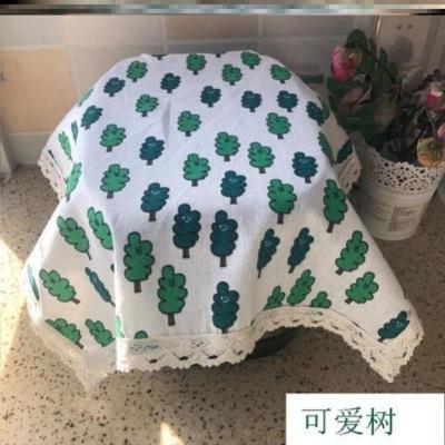 可爱树常规小号55*55cm-E55 提示:勾选后可编辑 豆浆破壁机罩防尘套空气炸锅罩子盖布电饭锅电饭煲帘盖巾家用欧式