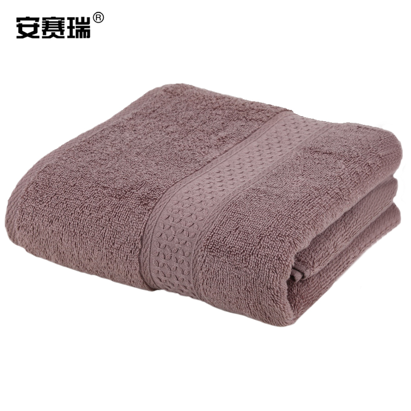 安赛瑞 驼色浴巾M710882舒适柔顺 提升家居格调高清大图