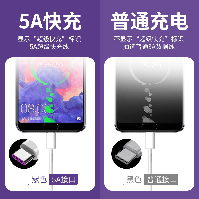 type-c数据线适用p9p30手机matev10v205a快充tpc加长