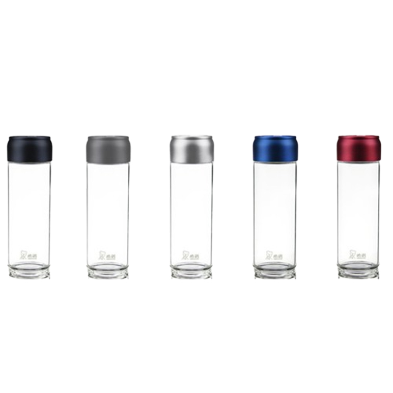 希诺玻璃杯400ml便携耐用单层XN-6030(颜色随机)