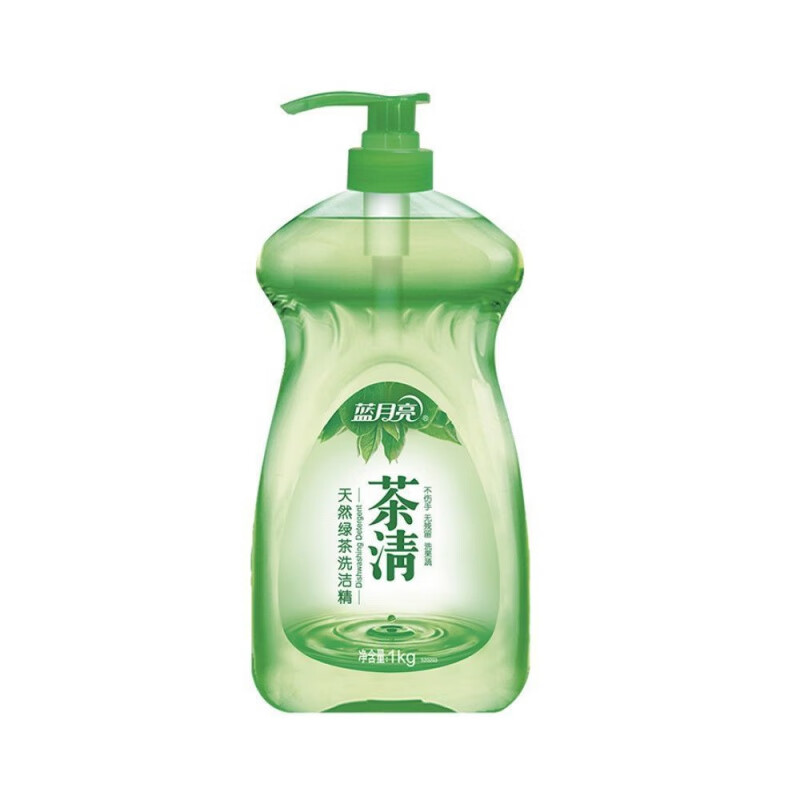 蓝月亮 茶清洗洁精1kg×1+芦荟洗手液500g×1 食品可用套装