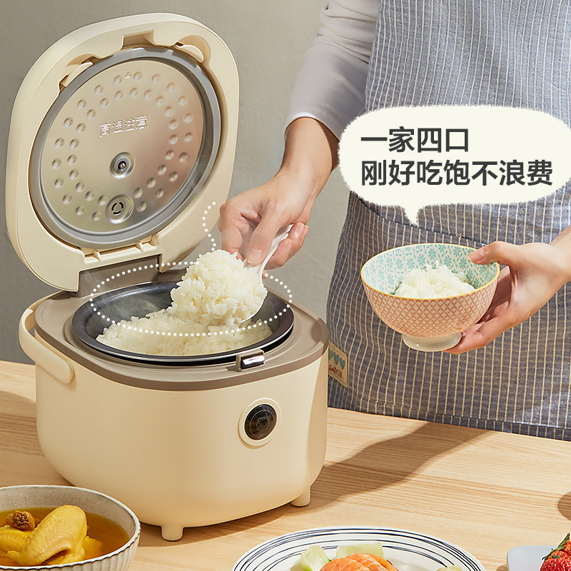 小熊(bear) DFB-B20A1 电饭煲 2升迷你小容量 1-2人多功能柴火元釜内胆 电饭锅