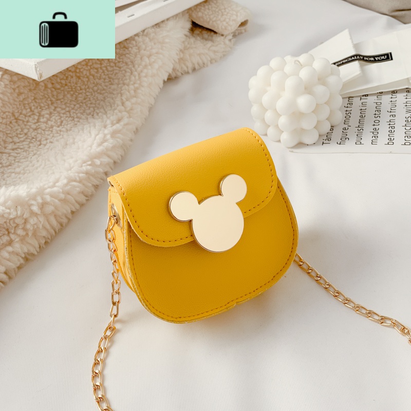 洋气女童斜挎包宝宝拜年包小女孩包包时尚小包可爱潮公主包零钱包NEW LAKE 黄色