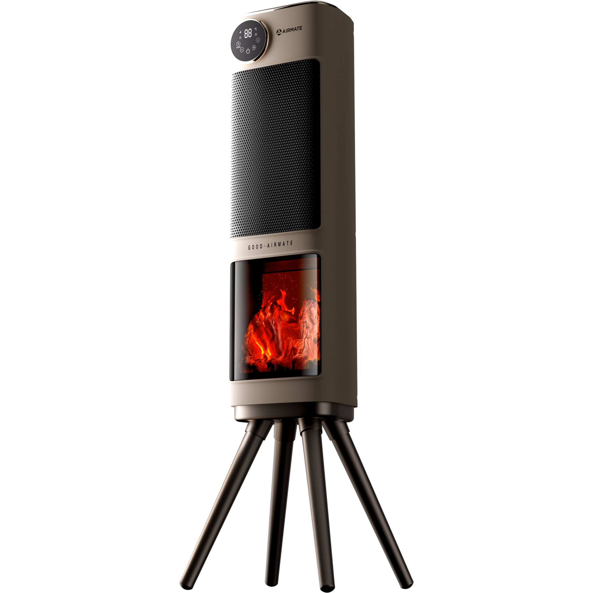 艾美特Airmate高效暖风机21-30㎡五档调温倾倒断电安全设计轻巧便携2.85kg高清大图