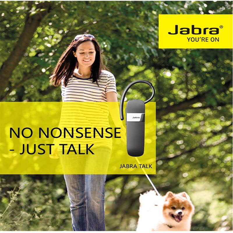 Jabra/捷波朗 TALK 鹂音中文语音 高清HD音质 支持音乐播放 无线蓝牙耳机手机通用挂耳式耳塞式开车载耳机图片