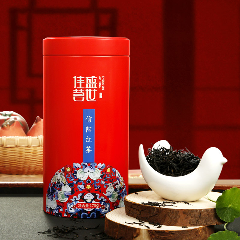 信阳红茶叶特级红茶2022新茶手工高山春茶175g罐装