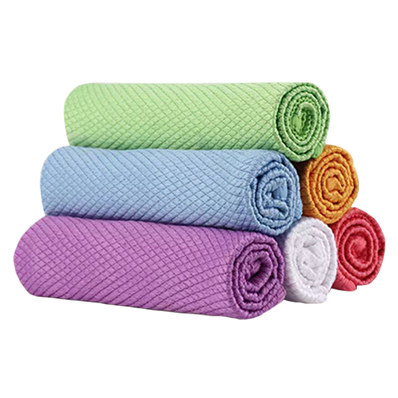 炯毅 鱼鳞抹布擦玻璃清洁吸水毛巾去油污不易掉毛无痕水印毛巾 抹布 鱼鳞布 40cm*40cm/条