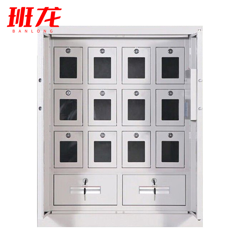 班龙印章储存柜12门智能指纹锁台高清大图