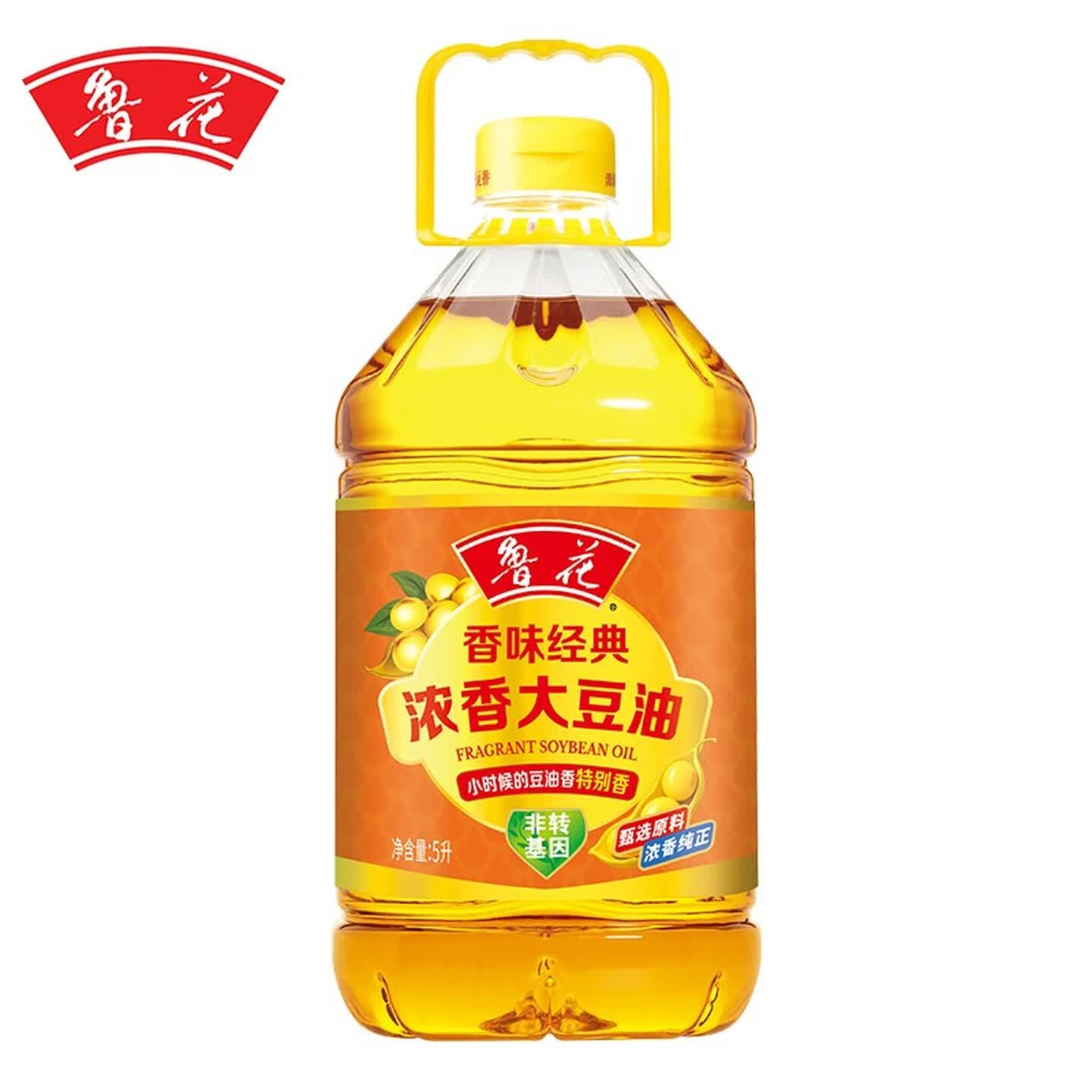 鲁花食用油 浓香大豆油 香味经典5L高清大图