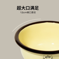 LUINGBOX露营盒子日食搪瓷碗联名-奶酪黄 直径12*高5cm