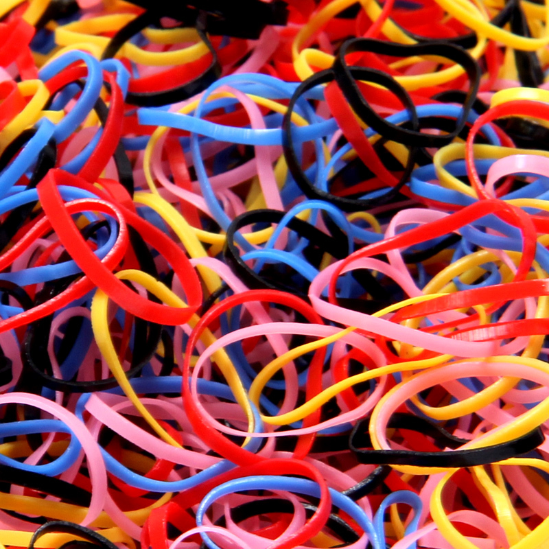 促销小黑皮筋橡皮筋一次性黑成人加厚强拉不断儿童头绳小孩皮筋扎头