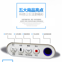 法恩莎卫浴智能马桶全自动遥控感应一体式喷射虹吸式地排智能坐便器FB16105