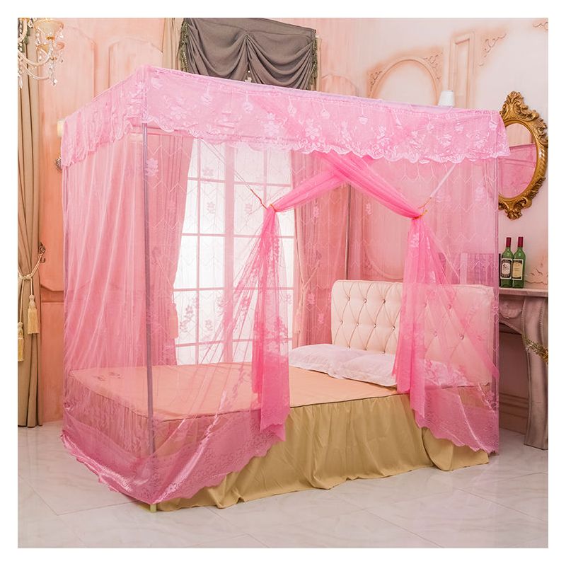 宫廷蚊帐家用公主风加密18米床欧式蚊帐支架15米床2m双人床蚊帐